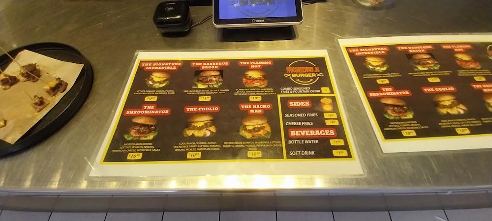 Incredible Burger Menu image 3